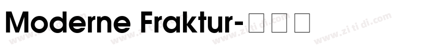 Moderne Fraktur字体转换